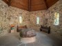 St. Columba Chapel ,  Columcille Megalith Park, Bangor, Pennsylvania, © 2017 Bob Hahn.
E-M1MarkII OLYMPUS M.7-14mm F2.8 at 7 mm, 200 Exposure: 1/15 sec @ ƒ / 2.8